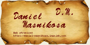 Daniel Masnikosa vizit kartica